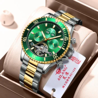 2021 Ailang Brand automatic winding mechanical Tourbillon men mechanical wristwatches waterproof fashion Luminous watch for men