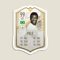 Pele Prime Icon Moments Fifa 21 Magnet for Fridge Organizer Decor Stickers Baby Colorful Children Refrigerator Toy Holder Cute