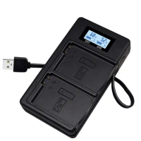 USB LCD Smart Camera Battery Charger LP-E8 For Canon EOS 550D/ 600D/ 650D/700D Camera Fast Dual Charge Mobile Power Bank Charger