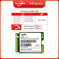 WALRAM steam deck ssd nvme m2 1TB 512GB M.2 NVMe 2230 PCIe3.0x4 SSD Internal SSD 3.3V 1A for Microsoft Surface Pro 7+ 8