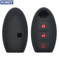 Silicone Remote Key Case For Nissan Qashqai Pulsar March 370Z Micra Juke Note Tiida Wingroad NV200 Leaf Cube Fob Shell Cover