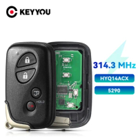 KEYYOU Keyless Remote Car Key 314.3MHz For Lexus RX350 RX450 RX450h GX460 LX570 HYQ14ACX 271451-5290 GNE SUV 4 Buttons