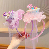 Children's Birthday Cake Atmosphere Headwear Little Girl Cute Hair Accessories Photo Headband Crown