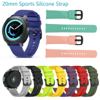 20mm Sports Silicone Strap Band For Samsung Galaxy Active 2 40mm 44mm / Watch4 Watch5 Pro Watch6 / Gear Sport S4 watchband