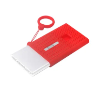 For Samsung T7 Touch Portable Solid State Drive SSD Silicone Case Anti-Scratch Protective Cover Shell Sleeve Case