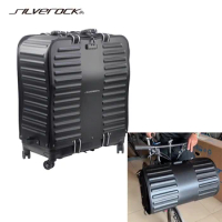 SILVEROCK Luggage Traval Case Transport Carry Roll Packing Bag for BROMPTON PIKES 3SIXTY Folding Bikes