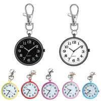Pocket Watches Fashion Nurse Watch Keychain Mini time reminder portable items for Women Men Trendy Electronic Clock Key Chain