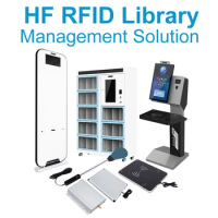 13.56mhz intelligent library long range rfid management for sticker tags books check out antenna rea