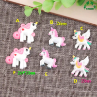 Unicorn Charms Resin Charms for Slime Pink Charms 10pcs Flatback Cabochons for Kids accessories DIY scrapbooking Charms