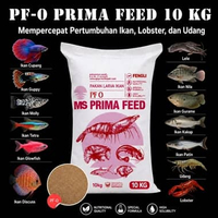 Pellet PRIMA FEED PF 0 10kg Pelet Ikan Udang Lobster Pakan Benih Larva Burayak Makanan Indukan Dewas