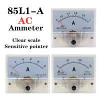 85L1-A AC Panel Meter 10A 15A 20A 30A 50A 75A 100A 250A 500A 750A 1KA Analog Panel Ammeter Dial Current Gauge 85L1 meters