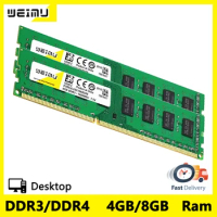 DDR3 DDR4 4GB 8GB Desktop Memoria Ram PC3 1.5V 1333 1600 1066Mhz 8500 10600 12800 PC4 1.2V 2133 2400 2666 3200Mhz Memory RAM