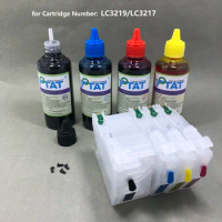 LC3219 LC3217 Empty Refillable Ink Cartridge 400ml Dye Ink for Brother MFC-J5330DW MFC-J5730DW MFC-J6530DW MFC-J6930DW