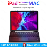 TouchPad Keyboard for iPad 10.9 10.2 Case for iPad 2017 2018 2022 Air 5 4 3 2 Pro 9.7 10.5 11 M1 2021 2019 2020 8th 9th Keyboard