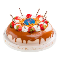 【樂活e棧】父節造型蛋糕-香豔焦糖瑪奇朵蛋糕8吋1顆(蛋糕 手作 水果)