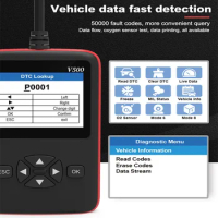 V500 12V-24V For Car/Truck Scanner OBD2 Engine Auto Diagnostic Tools J1939 J1587 J1708 OBD 2 II Clear Fault Scan Code Readers