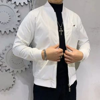 新款小狗秋冬男士棒球領外套休閒潮牌透氣