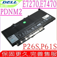 DELL PDNM2 電池 適用戴爾 P26S電池,P26S001電池,242WD,F1KTM,MC34Y,NJJ2H,0579TY,7CJRC, Latitude 14 E7270電池,E7470電池,451-BBSY,579TY,1W2Y2,J60J5