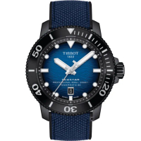 【TISSOT 天梭 官方授權】Seastar 2000 專業600米潛水機械錶 男錶 手錶 母親節 禮物(T1206073704100)