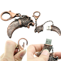 Metal USB Flash Drive Keychain 256GB 128GB 64GB 32GB 16GB 8GB Damascus Knife Dagger Dool USB 2.0 Pendrive Memoria USB Stick Disk