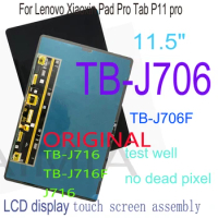 original 11.5" amoled for lenovo pad tab p11 pro tb-j706f tb-j706l tb-j716 j716 j706 lcd display touch screen digitizer assembly
