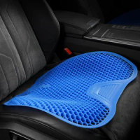 Memory Foam Car Seat Cover Pad Backrest Universal Travel Seat Massage Office Chair Breathable Gel Cushion Summer Cool Accessorie