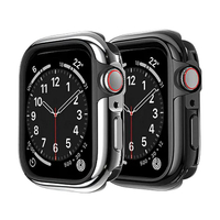 【享4%點數】MAGEASY Apple Watch S4/S5/S6/S7/S8/S9/SE (40/41/44/45) 亮面金屬保護殼 保護套【限定樂天手機APP下單】