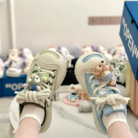 Disney Duffy Bear Lina Belle Stella Lou Board Shoes Cute Cartoon Design Canvas Shoes Fashion Versati