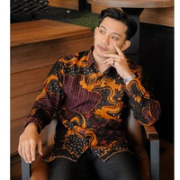 Hardi Batik Dobby - ARSYAD | Kemeja Batik Pria Lengan Panjang Dobby M