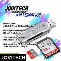 Jovitech 4in1 Card Reader High-Speed Smart USB 3.0 Metal Type-C SD Card TF Memory OTG Adapter
