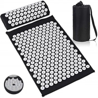 Acupressure Mat Yoga Mat Back and Neck Pain Relif Muscle Relaxation Bed Massage Pillow Pad for Full Body Massager Cushion