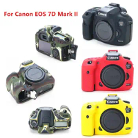 Soft Silicone Skin Case Protective Cover DSLR Camera Bag For Canon EOS R7 R6 R5 R RP 70D 80D 4000D T100 7D Mark II 7DII 7D2