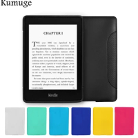For Kindle Paperwhite 3/2/1 Case 6 inch Soft Ultra Slim TPU Silicon Tablet Ereader Back Cover for Funda Amazon Kindle+Film+Pen