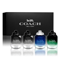 COACH 男性迷你香氛組 4.5MLX4入(時尚經典男性淡香水X2+藍調淡香水+都會淡香水)