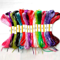 447 Cross stitch silk thread, mercerized cross stitch threads / cross stitch embroidery thread Custom threads colors