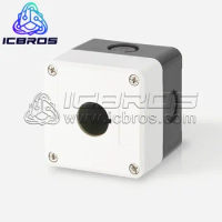 22mm One Holes Bx1-22 Equipment Urgent Emergency Stop Push Button Switch Protection Box Gray Plastic Box