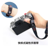 Camera Wrist Strap For Canon R8 R5 R6 R7 R10 M50II Sony A7IV A7S3 A9 A6500 A6400 Quick Release Hand Rope Magnetic Suction Design