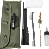 Gun Cleaning Kit Set Pistol Brushes Cleaner for 5.56mm .223 22LR .22 Cal