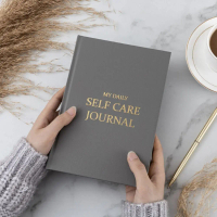Record Notebook A5 Gratitude Journal Cloth Cover English Version Five-minute Journal Wear-Resistant 