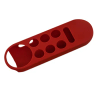 Silicone Remote Control Cover for Chromecast with Google TV Voice Remote Anti-Lost Case Red