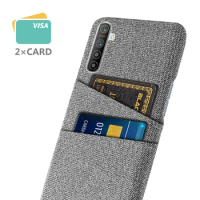 For Realme XT X2 Case Luxury Fabric Dual Card Phone Cover for OPPO Realme X2 X 2 RealmeXT RealmeX2 Funda Realme X T 2 Coque