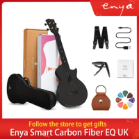 Enya Nova-Ukulele Intelligent Acoustic Guitar, 4 Strings, Carbon Fiber, Beginner Instrument, 23", U, 23"