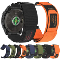 Quickfit Sports Nylon Strap For Garmin Fenix 7 6X 6pro 5X 5 3HR Tactix 7Pro Bracelet For Garmin Watch Band 26mm 22mm Accessorie