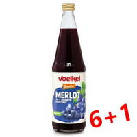 (買6送1) Voelkel 維可 梅洛紅葡萄汁 700ml/瓶 demeter認證(大瓶)