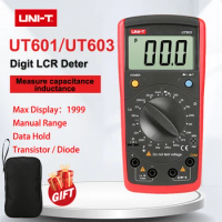 UNI-T UT601 UT603 Inductance Resistance Capacitance Meter Digital Diode Component Capacitor Tester Mini Ohmmeters Data Hold LCD
