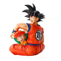 Amine Dragon ball Son Goku &amp; Baby Gohan Action Figure Toys