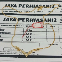 kalung fuji mewah berlapis emas muda kadar rendah free surat resmi dari toko