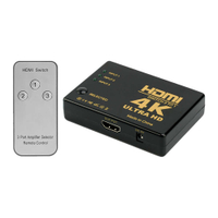 【小婷電腦】HS-3P-2 HDMI Switcher 可遙控三進一出切換器 4K高畫質 即插即用
