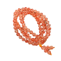 Amber Mala 108 Beads Flower Amber Buddhist Prayer Beads Bracelet