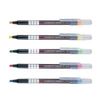【Pentel 飛龍】螢光筆 1.0-3.5mm 10打/組 S512(橘、黃、綠、粉、藍)